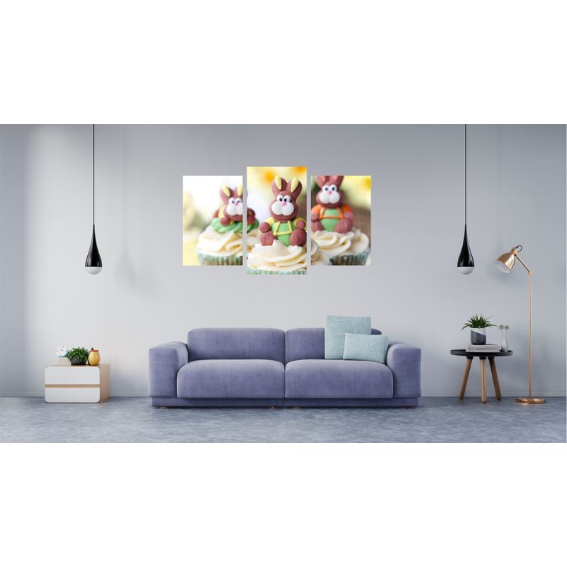 Casa si Gradina - Decoratiuni - Tablouri - Tablou multicanvas 3 piese Food and Drinks model 136, 150x90 cm - Infinity.ro