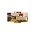 Casa si Gradina - Decoratiuni - Tablouri - Tablou multicanvas 3 piese Food and Drinks model 13, 150x90 cm - Infinity.ro