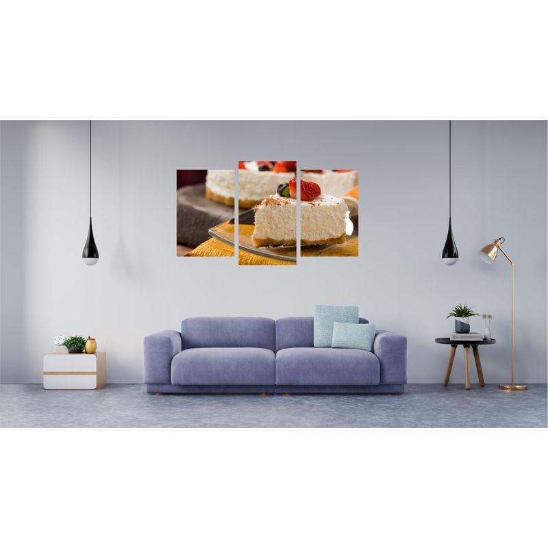 Casa si Gradina - Decoratiuni - Tablouri - Tablou multicanvas 3 piese Food and Drinks model 13, 150x90 cm - Infinity.ro
