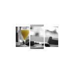 Casa si Gradina - Decoratiuni - Tablouri - Tablou multicanvas 3 piese Food and Drinks model 107, 150x90 cm - Infinity.ro