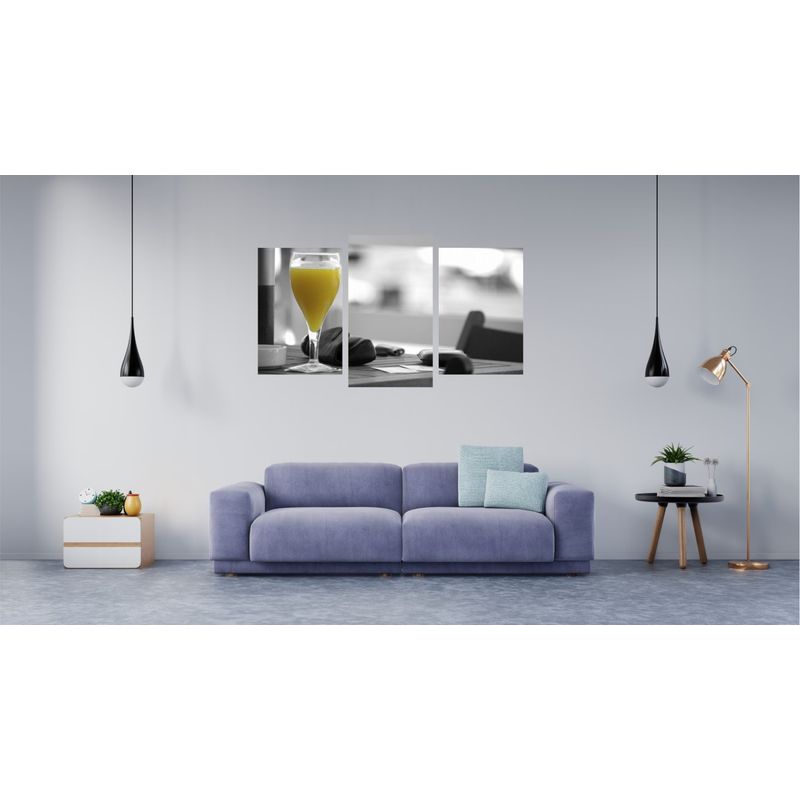 Casa si Gradina - Decoratiuni - Tablouri - Tablou multicanvas 3 piese Food and Drinks model 107, 150x90 cm - Infinity.ro
