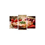 Casa si Gradina - Decoratiuni - Tablouri - Tablou multicanvas 3 piese Food and Drinks model 118, 150x90 cm - Infinity.ro