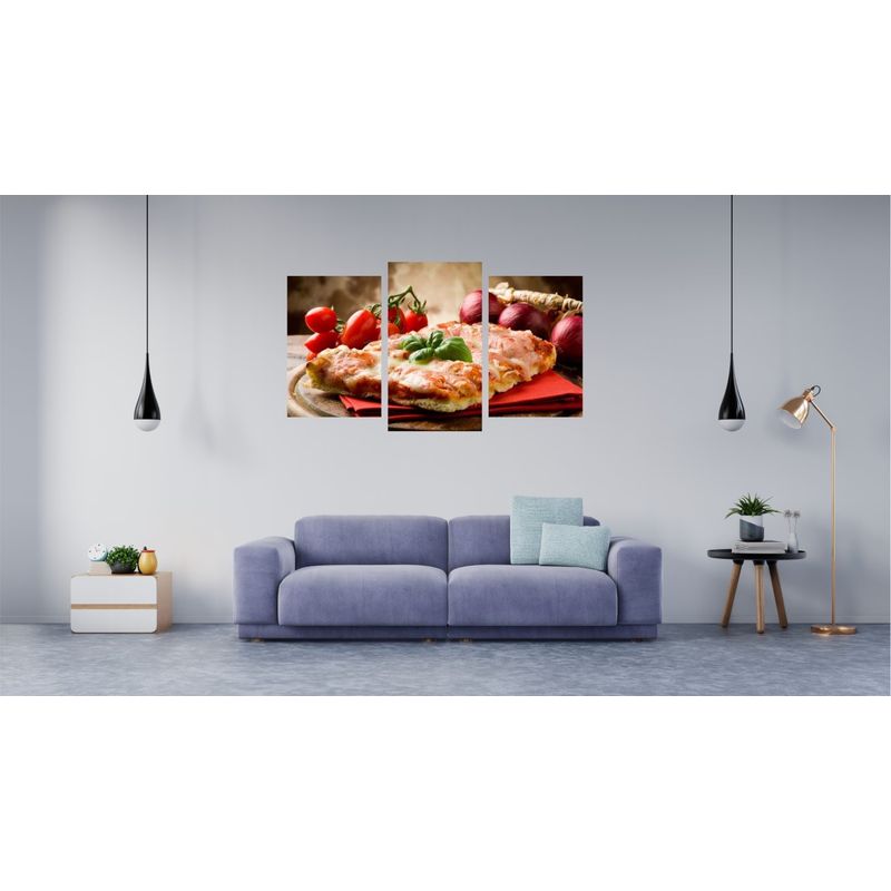 Casa si Gradina - Decoratiuni - Tablouri - Tablou multicanvas 3 piese Food and Drinks model 118, 150x90 cm - Infinity.ro