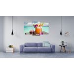 Casa si Gradina - Decoratiuni - Tablouri - Tablou multicanvas 3 piese Food and Drinks model 110, 150x90 cm - Infinity.ro