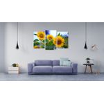 Casa si Gradina - Decoratiuni - Tablouri - Tablou multicanvas 3 piese Flori model 16, 150x90 cm - Infinity.ro