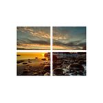 Casa si Gradina - Decoratiuni - Tablouri - Set tablouri Multicanvas 4 piese peisaj 4, 100x70 cm - Infinity.ro