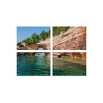 Casa si Gradina - Decoratiuni - Tablouri - Set tablouri Multicanvas 4 piese peisaj 171, 100x70 cm - Infinity.ro