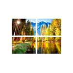 Casa si Gradina - Decoratiuni - Tablouri - Set tablouri Multicanvas 4 piese peisaj 170, 60x40 cm - Infinity.ro