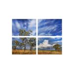 Casa si Gradina - Decoratiuni - Tablouri - Set tablouri Multicanvas 4 piese peisaj 22, 100x70 cm - Infinity.ro