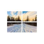 Casa si Gradina - Decoratiuni - Tablouri - Set tablouri Multicanvas 4 piese peisaj 163, 60x40 cm - Infinity.ro