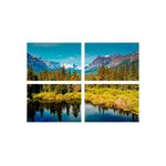 Casa si Gradina - Decoratiuni - Tablouri - Set tablouri Multicanvas 4 piese peisaj 189, 60x40 cm - Infinity.ro