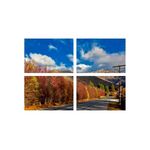 Casa si Gradina - Decoratiuni - Tablouri - Set tablouri Multicanvas 4 piese peisaj 32, 100x70 cm - Infinity.ro