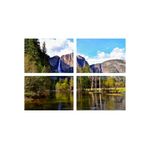 Casa si Gradina - Decoratiuni - Tablouri - Set tablouri Multicanvas 4 piese peisaj 69, 60x40 cm - Infinity.ro