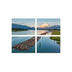 Casa si Gradina - Decoratiuni - Tablouri - Set tablouri Multicanvas 4 piese peisaj 38, 100x70 cm - Infinity.ro