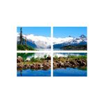 Casa si Gradina - Decoratiuni - Tablouri - Set tablouri Multicanvas 4 piese peisaj 27, 100x70 cm - Infinity.ro