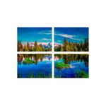 Casa si Gradina - Decoratiuni - Tablouri - Set tablouri Multicanvas 4 piese peisaj 174, 100x70 cm - Infinity.ro