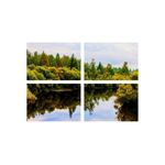 Casa si Gradina - Decoratiuni - Tablouri - Set tablouri Multicanvas 4 piese peisaj 3, 100x70 cm - Infinity.ro