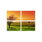 Casa si Gradina - Decoratiuni - Tablouri - Set tablouri Multicanvas 4 piese peisaj 96, 100x70 cm - Infinity.ro