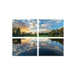 Casa si Gradina - Decoratiuni - Tablouri - Set tablouri Multicanvas 4 piese peisaj 49, 60x40 cm - Infinity.ro