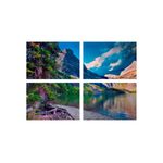 Casa si Gradina - Decoratiuni - Tablouri - Set tablouri Multicanvas 4 piese peisaj 60, 100x70 cm - Infinity.ro