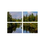 Casa si Gradina - Decoratiuni - Tablouri - Set tablouri Multicanvas 4 piese peisaj 86, 100x70 cm - Infinity.ro