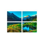 Casa si Gradina - Decoratiuni - Tablouri - Set tablouri Multicanvas 4 piese peisaj 48, 100x70 cm - Infinity.ro