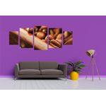 Casa si Gradina - Decoratiuni - Tablouri - Tablou multicanvas 5 piese Food and Drinks model 181, 220x90 cm - Infinity.ro