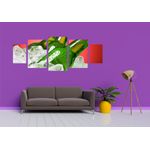 Casa si Gradina - Decoratiuni - Tablouri - Tablou multicanvas 5 piese Food and Drinks model 244, 220x90 cm - Infinity.ro