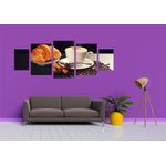 Casa si Gradina - Decoratiuni - Tablouri - Tablou multicanvas 5 piese Food and Drinks model 10, 220x90 cm - Infinity.ro
