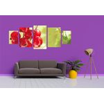 Casa si Gradina - Decoratiuni - Tablouri - Tablou multicanvas 5 piese Food and Drinks model 102, 220x90 cm - Infinity.ro