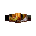 Casa si Gradina - Decoratiuni - Tablouri - Tablou multicanvas 5 piese Food and Drinks model 203, 220x90 cm - Infinity.ro