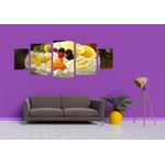 Casa si Gradina - Decoratiuni - Tablouri - Tablou multicanvas 5 piese Food and Drinks model 215, 220x90 cm - Infinity.ro