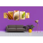 Casa si Gradina - Decoratiuni - Tablouri - Tablou multicanvas 5 piese Food and Drinks model 211, 220x90 cm - Infinity.ro