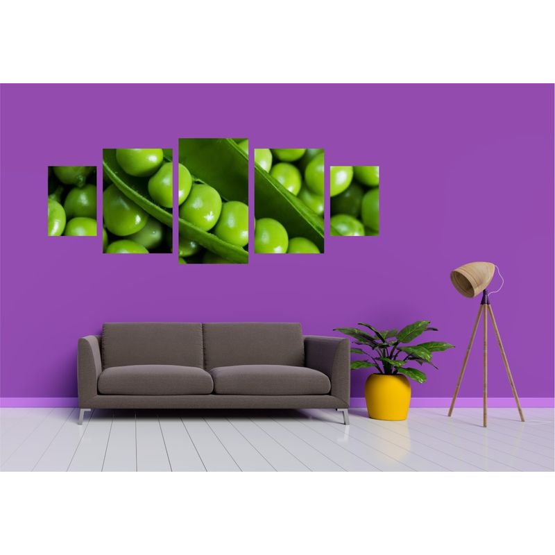 Casa si Gradina - Decoratiuni - Tablouri - Tablou multicanvas 5 piese Food and Drinks model 30, 220x90 cm - Infinity.ro