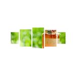 Casa si Gradina - Decoratiuni - Tablouri - Tablou multicanvas 5 piese Food and Drinks model 31, 220x90 cm - Infinity.ro
