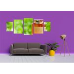 Casa si Gradina - Decoratiuni - Tablouri - Tablou multicanvas 5 piese Food and Drinks model 31, 220x90 cm - Infinity.ro