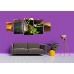 Casa si Gradina - Decoratiuni - Tablouri - Tablou multicanvas 5 piese Food and Drinks model 230, 220x90 cm - Infinity.ro