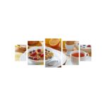 Casa si Gradina - Decoratiuni - Tablouri - Tablou multicanvas 5 piese Food and Drinks model 234, 220x90 cm - Infinity.ro