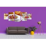 Casa si Gradina - Decoratiuni - Tablouri - Tablou multicanvas 5 piese Food and Drinks model 234, 220x90 cm - Infinity.ro