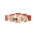 Casa si Gradina - Decoratiuni - Tablouri - Tablou multicanvas 5 piese Food and Drinks model 33, 220x90 cm - Infinity.ro