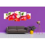 Casa si Gradina - Decoratiuni - Tablouri - Tablou multicanvas 5 piese Food and Drinks model 201, 220x90 cm - Infinity.ro