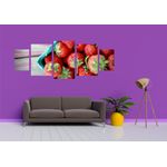 Casa si Gradina - Decoratiuni - Tablouri - Tablou multicanvas 5 piese Food and Drinks model 193, 220x90 cm - Infinity.ro