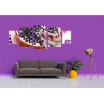 Casa si Gradina - Decoratiuni - Tablouri - Tablou multicanvas 5 piese Food and Drinks model 218, 220x90 cm - Infinity.ro