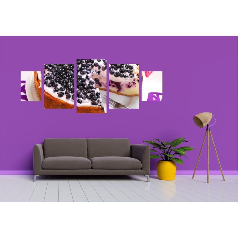 Casa si Gradina - Decoratiuni - Tablouri - Tablou multicanvas 5 piese Food and Drinks model 218, 220x90 cm - Infinity.ro
