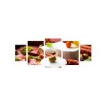 Casa si Gradina - Decoratiuni - Tablouri - Tablou multicanvas 5 piese Food and Drinks model 2, 220x90 cm - Infinity.ro