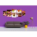 Casa si Gradina - Decoratiuni - Tablouri - Tablou multicanvas 5 piese Food and Drinks model 2, 220x90 cm - Infinity.ro