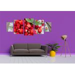 Casa si Gradina - Decoratiuni - Tablouri - Tablou multicanvas 5 piese Food and Drinks model 175, 220x90 cm - Infinity.ro