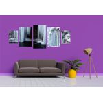 Casa si Gradina - Decoratiuni - Tablouri - Tablou multicanvas 5 piese model Cascada 25, 220x90 cm - Infinity.ro