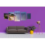 Casa si Gradina - Decoratiuni - Tablouri - Tablou multicanvas 5 piese model Cascada 19, 220x90 cm - Infinity.ro