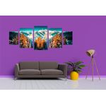 Casa si Gradina - Decoratiuni - Tablouri - Tablou multicanvas 5 piese Natura model 3, 220x90 cm - Infinity.ro